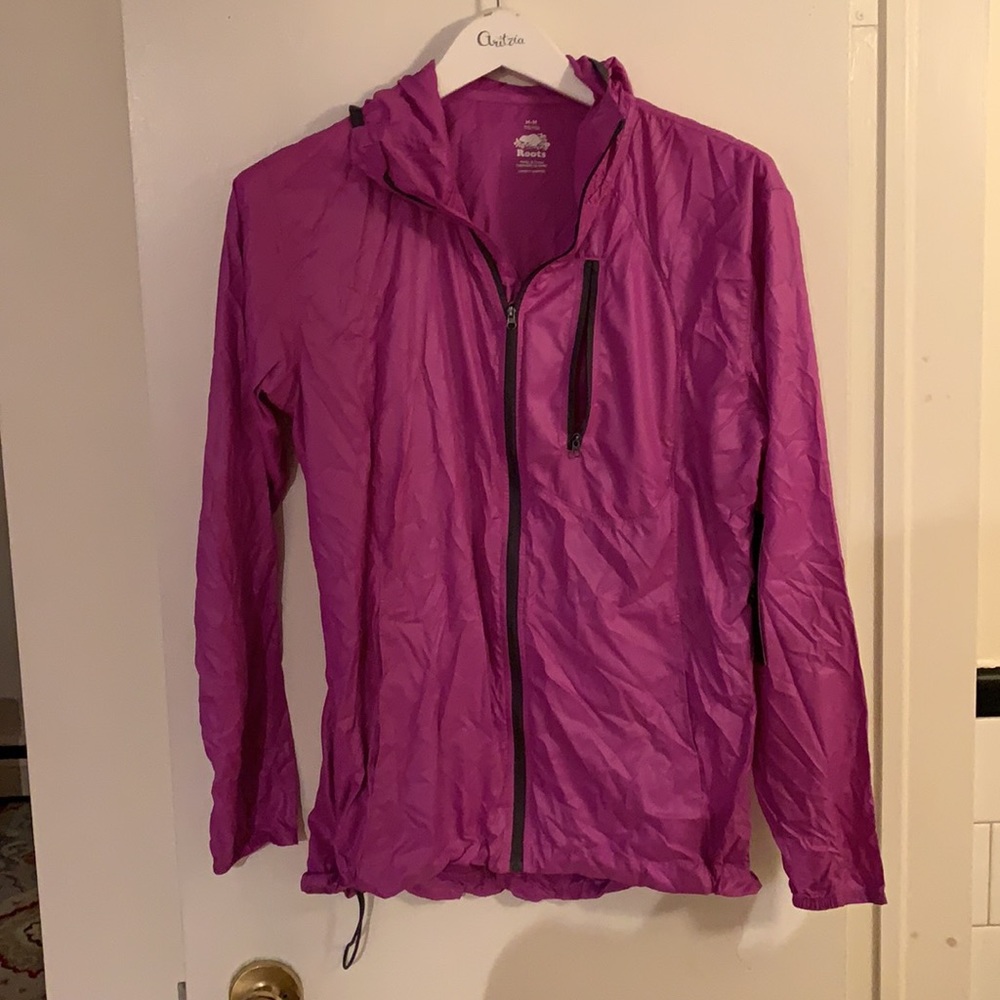 NWT Roots Purple Packaway Jacket